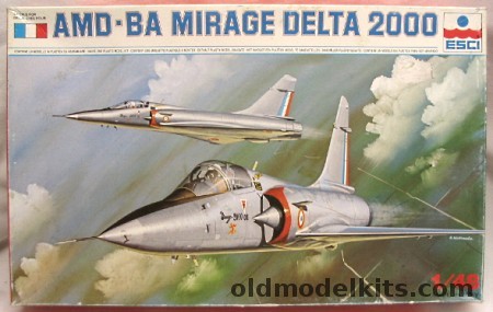 ESCI 1/48 AMD-BA Mirage Delta 2000, 4035 plastic model kit